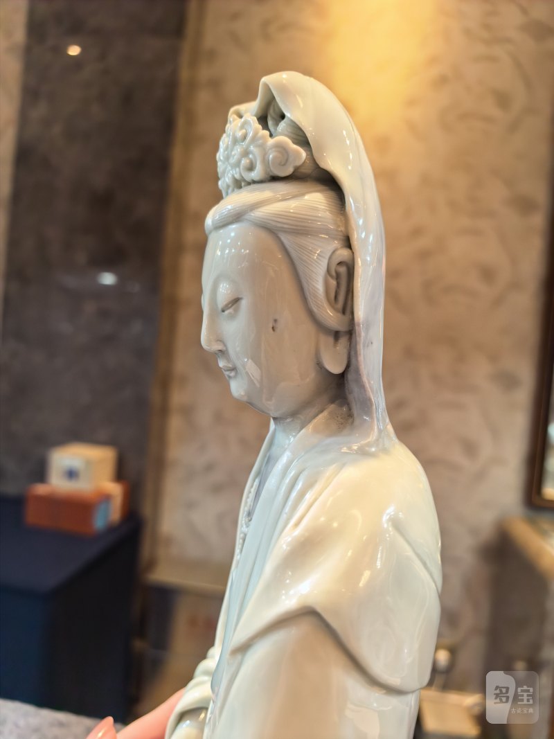 明 德化白瓷观音立像 - 图17